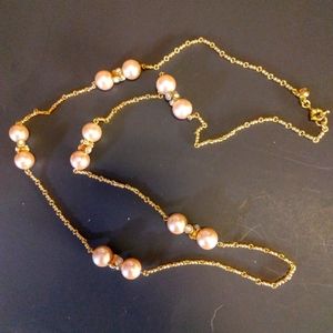 Pearl long necklace